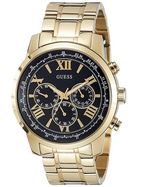 guess men's gold quartz watches.